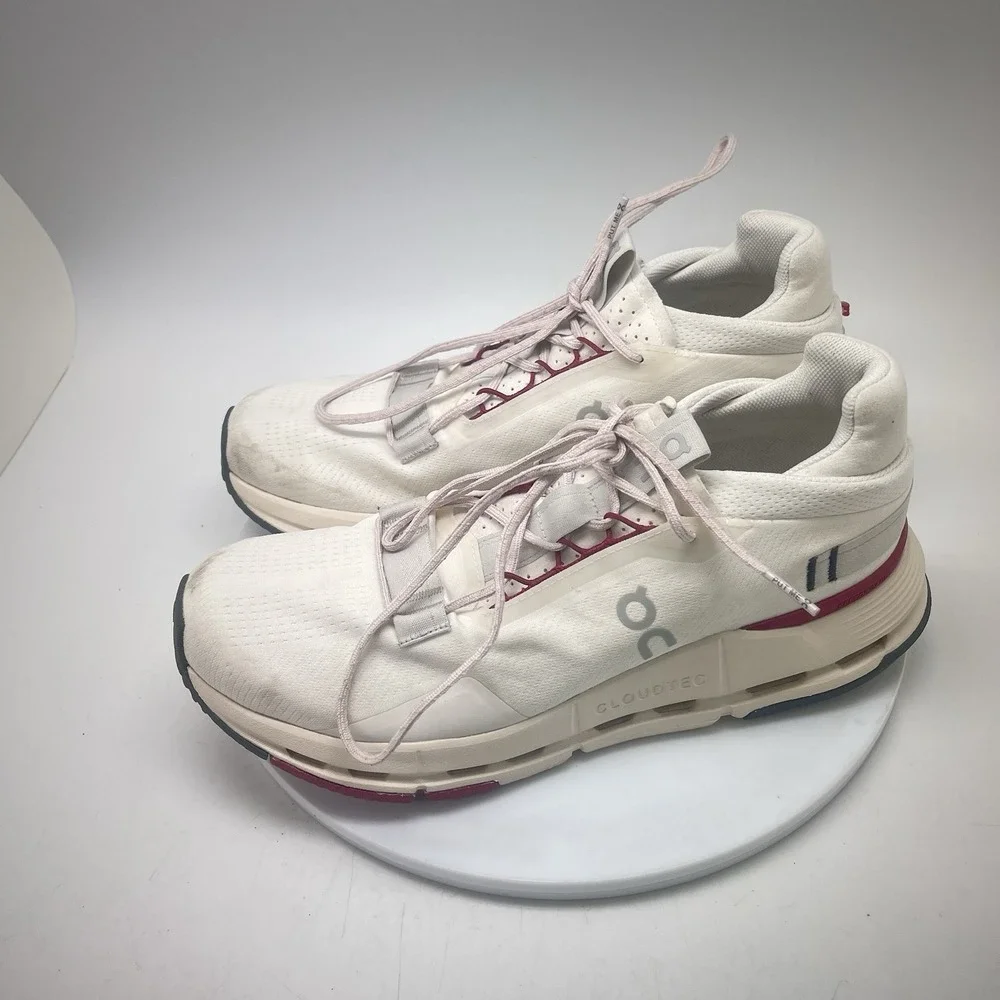 On Cloudnova 2 Sneakers Womens 10 White Running Athletic Shoes Gym 3WE30224038